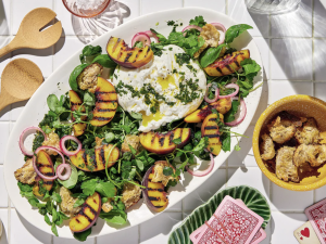 Peach Panzanella Salad